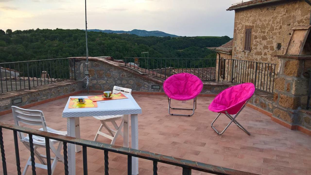 La Loggia Del Capitano - Rione Capisotto Leilighet Pitigliano Eksteriør bilde